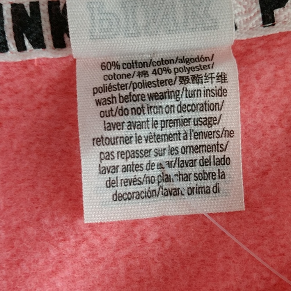 Size M🌺PINK VICTORIA'S SECRET HALF ZIP.nwt - Picture 5 of 6
